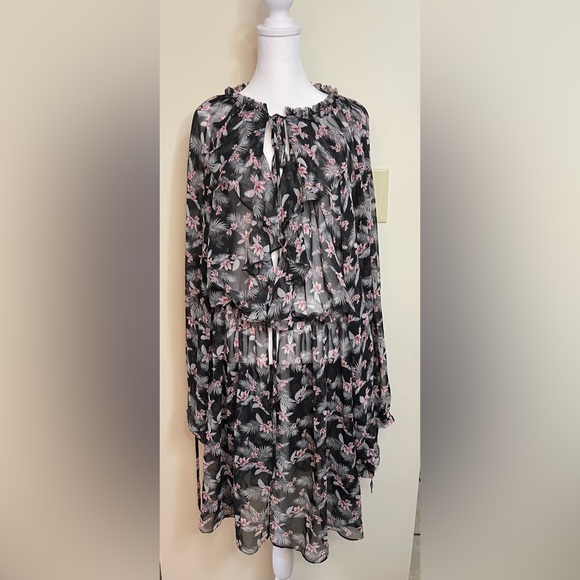 Victoria’s Secret Very Sexy West Side Floral Chiffon Duster Top Cover Up Robes. - Picture 16 of 16